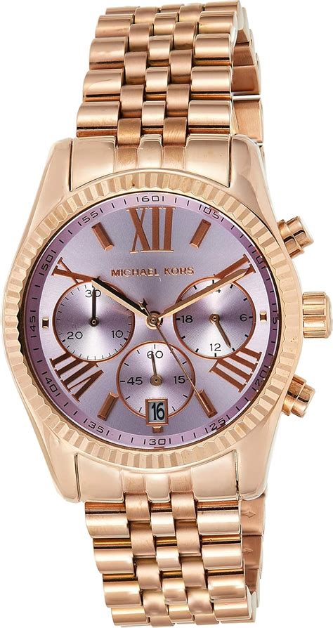 michael kors uhr mk6207|Women's Rose Gold Michael Kors Lexington Chronograph Watch .